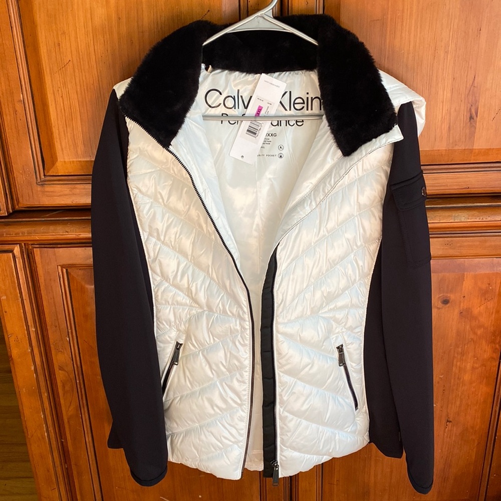 Calvin Klein white puff jacket size XXL